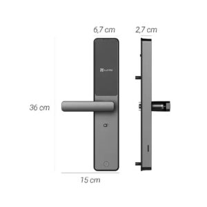 Ezviz Smart Lock Serrure Electronique Autonome avec Empreinte/Code/Tag/Clé/Téléphone – Image 4