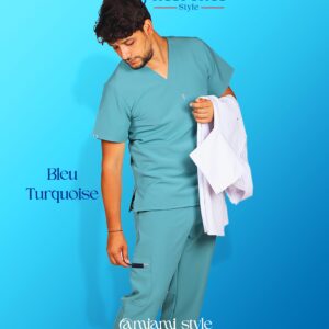 Tenues medicale homme blues Turquoise