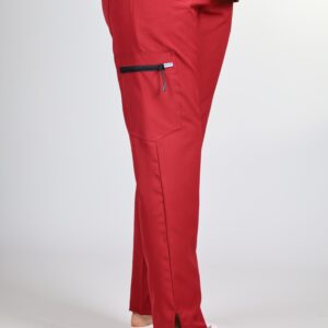 Tenue médicale pour femme rouge – Image 4